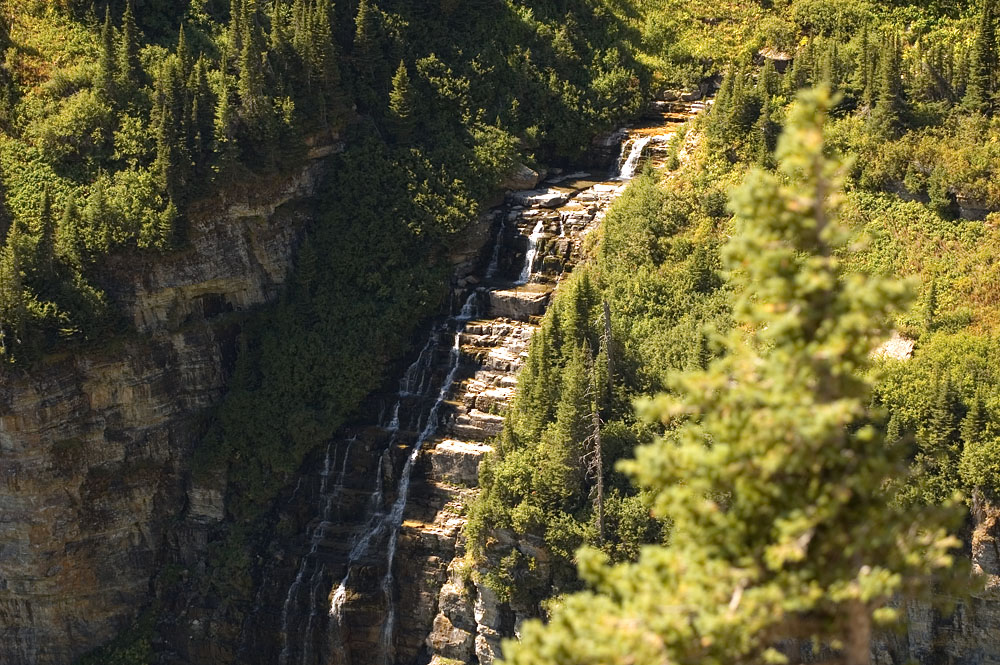 Waterfall One of many waterfalls at Glacier National Park